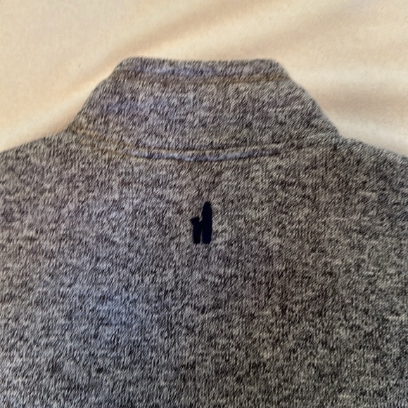 NWT JOHNNIE-O brand UNC full zip sweater zip VEST. Adult  SMALL. Gray Heather. - Picture 3 of 16